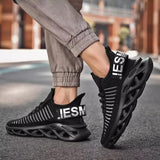 Men's Black Foot Pace Sneaker