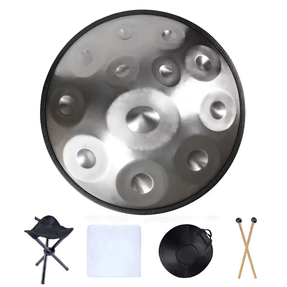 440 HZ 432 HZ Handpan 22 Inch 9 10 12 14 Notes Glucophone Steel Tongue Drum Music Drum Ethereal Drum Percussion Instrument