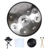 440 HZ 432 HZ Handpan 22 Inch 9 10 12 14 Notes Glucophone Steel Tongue Drum Music Drum Ethereal Drum Percussion Instrument