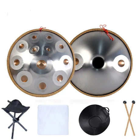 440 HZ 432 HZ Handpan 22 Inch 9 10 12 14 Notes Glucophone Steel Tongue Drum Music Drum Ethereal Drum Percussion Instrument