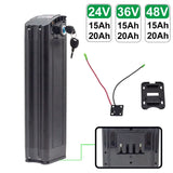 48V 20AH 15AH Silverfish Lithium Electric Bike 800W 500W 24V 36V Lithium Ion Electric Bike Bicycle 48V18650 Battery Pack+Charger