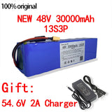 48V Battery 100Ah 500w XT60 18650 Lithium ion Battery Pack For 54.6v E-bike Electric bicycle Scooter with BMS 2A charger