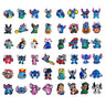 48pcs/set Cartoon Disney Stitch series Shoe Charms Croc Charms Shoe Decoration PVC Decoration