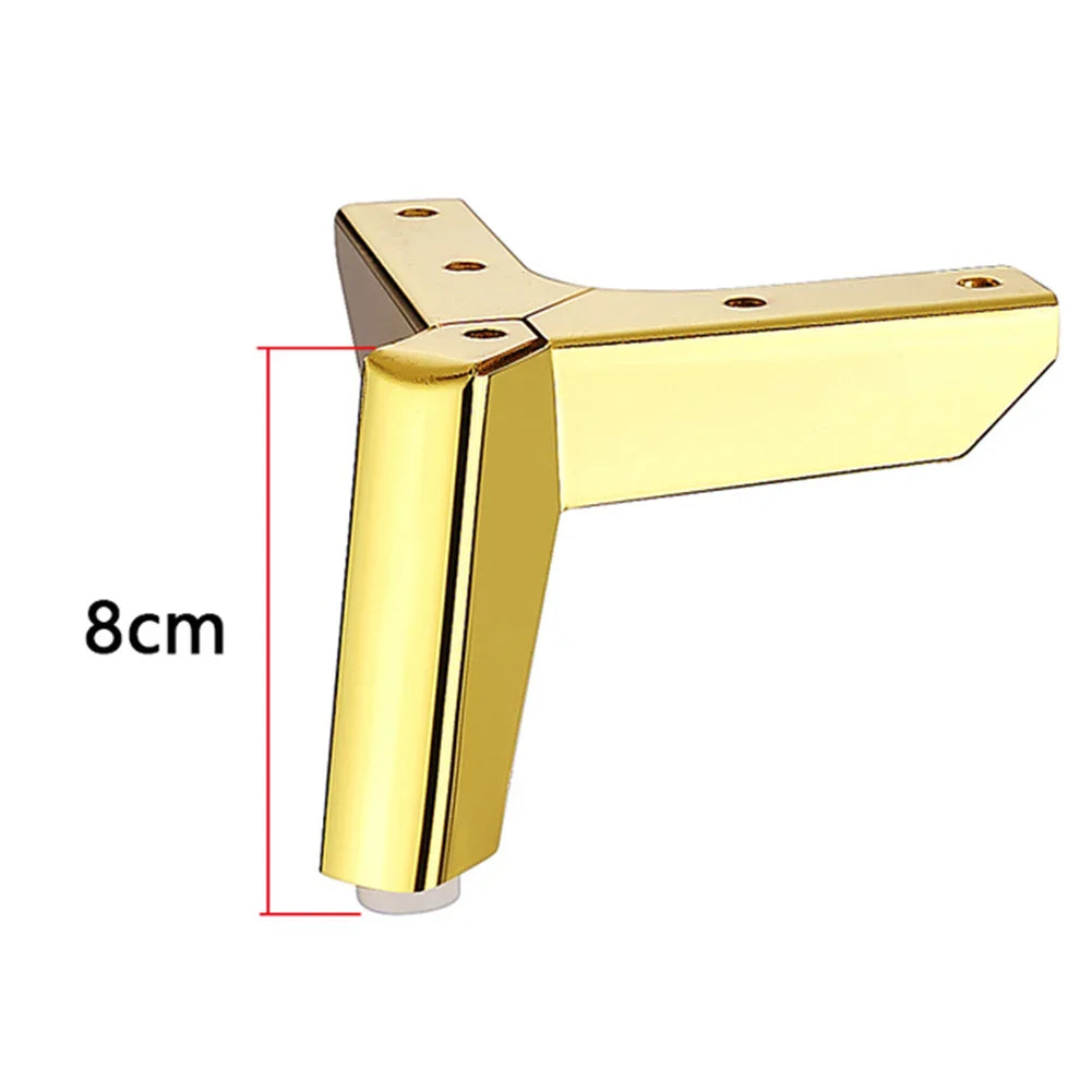 4PC Furniture Legs Metal For Sofa Bed Cabinet Coffee Table Feet TV Bench Chair Desk Foot 8CM/10CM/12CM/15CM  Furniture Parts