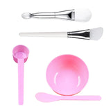 4PCS Silicone Facial Makeup Brushes with Face Mask Mixing Bowl Set Cosmetic Spatula Beauty Skin Care Full Kit Tools Candy Color