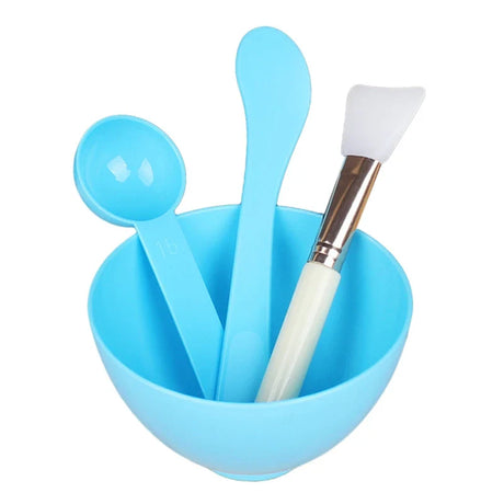 4PCS Silicone Facial Makeup Brushes with Face Mask Mixing Bowl Set Cosmetic Spatula Beauty Skin Care Full Kit Tools Candy Color