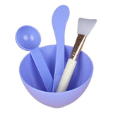 4PCS Silicone Facial Makeup Brushes with Face Mask Mixing Bowl Set Cosmetic Spatula Beauty Skin Care Full Kit Tools Candy Color