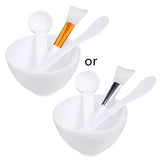 4PCS Silicone Facial Makeup Brushes with Face Mask Mixing Bowl Set Cosmetic Spatula Beauty Skin Care Full Kit Tools Candy Color