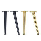 4Pcs Furniture Legs Gold Black Adjustable Tapered Metal Feet for Table Sofa Cupboard Cabinet Stool Chair Feet Accessories