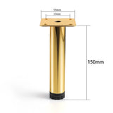 4Pcs Furniture Legs Gold Black Adjustable Tapered Metal Feet for Table Sofa Cupboard Cabinet Stool Chair Feet Accessories