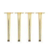 4Pcs Furniture Legs Gold Black Adjustable Tapered Metal Feet for Table Sofa Cupboard Cabinet Stool Chair Feet Accessories