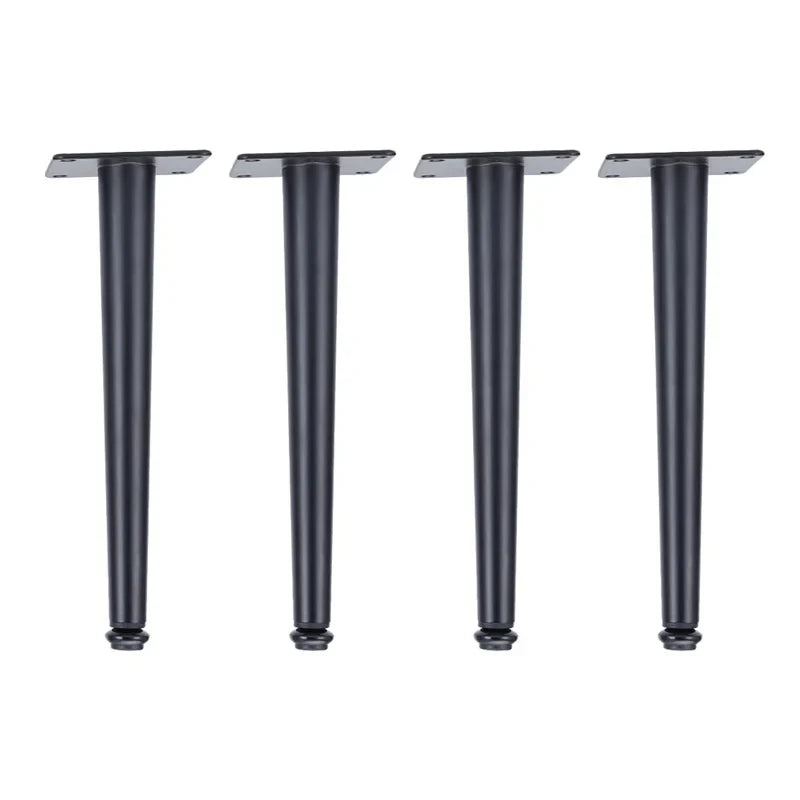 4Pcs Furniture Legs Gold Black Adjustable Tapered Metal Feet for Table Sofa Cupboard Cabinet Stool Chair Feet Accessories