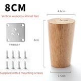 4Pcs Furniture Legs Stool Sofa Table Computer Desk Wooden Furniture Legs Tapered Feet Furniture Accessories Replacement Feet