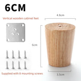 4Pcs Furniture Legs Stool Sofa Table Computer Desk Wooden Furniture Legs Tapered Feet Furniture Accessories Replacement Feet