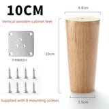 4Pcs Furniture Legs Stool Sofa Table Computer Desk Wooden Furniture Legs Tapered Feet Furniture Accessories Replacement Feet