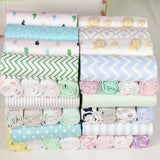 4Pcs/Lot 100% Cotton Muslin Flannel Baby Swaddles Soft Newborns Blankets Baby Blankets Newborn Muslin Diapers Baby Swaddle Wrap