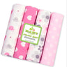 4Pcs/Lot 100% Cotton Muslin Flannel Baby Swaddles Soft Newborns Blankets Baby Blankets Newborn Muslin Diapers Baby Swaddle Wrap