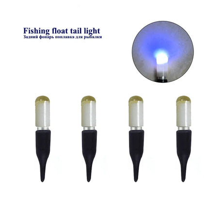 4Sets Electric Fishing Floats Tail LED Electronic Light+4 CR311+1 Bag Hooks Luminous  Drifting LED Light Fishing Accessories