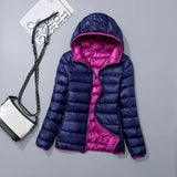 4XL 2023 New Women Down Jacket Winter Coat Female Hooded  Parkas Short  Outwear Thin warmth Overcoat