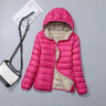 4XL 2023 New Women Down Jacket Winter Coat Female Hooded  Parkas Short  Outwear Thin warmth Overcoat