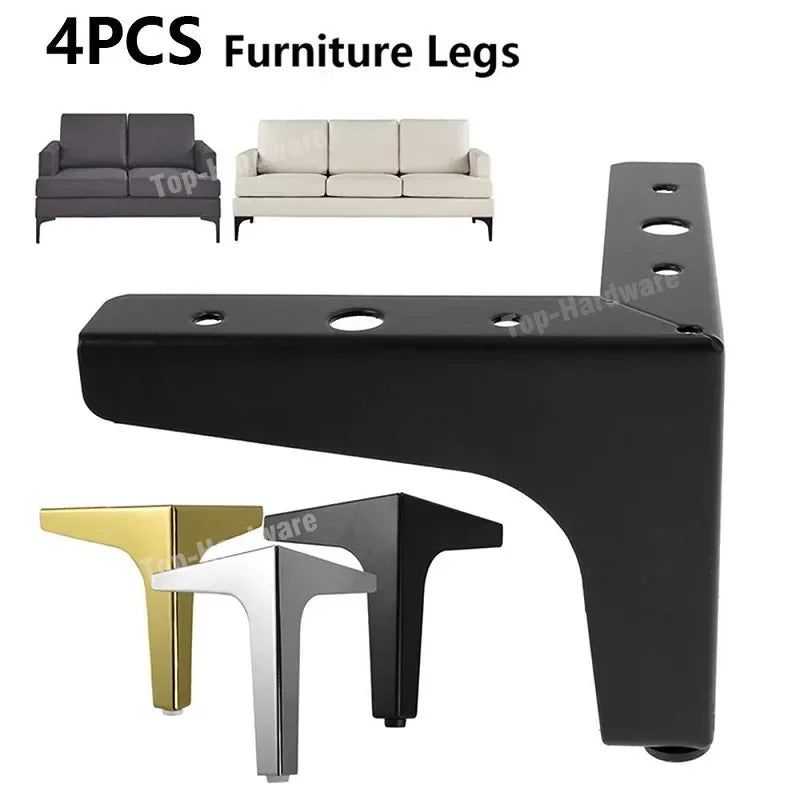 4pcs  Luxury European Furniture Legs Heavy Duty Metal Sofa Feet for Table Chair Desk Dresser Cabinet Support Furniture Hardware