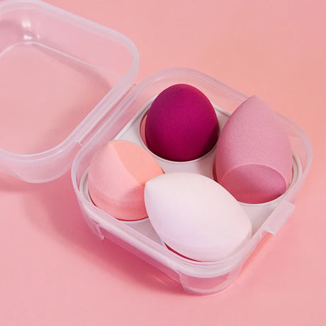 4pcs Makeup Sponge Set Face Beauty Powde Beauty Egg Foundation Sponges Cosmetic Puff  Women Make Up Accessories Beauty Tools