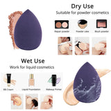 4pcs Makeup Sponge Set Face Beauty Powde Beauty Egg Foundation Sponges Cosmetic Puff  Women Make Up Accessories Beauty Tools