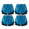 4pcs Men's Running Shorts Sport Shorts Athletics Marathon Loose Quick Dry 2 in 1 Lining Training Fitness Gym Jogging Short Pants