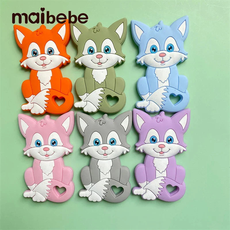 5/10pcs BPA Free Food Grade Silicone Teethers Cat mary Shape Pacifier Clips DIY Accessories Baby Teething Tiny Rod