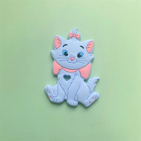 5/10pcs BPA Free Food Grade Silicone Teethers Cat mary Shape Pacifier Clips DIY Accessories Baby Teething Tiny Rod