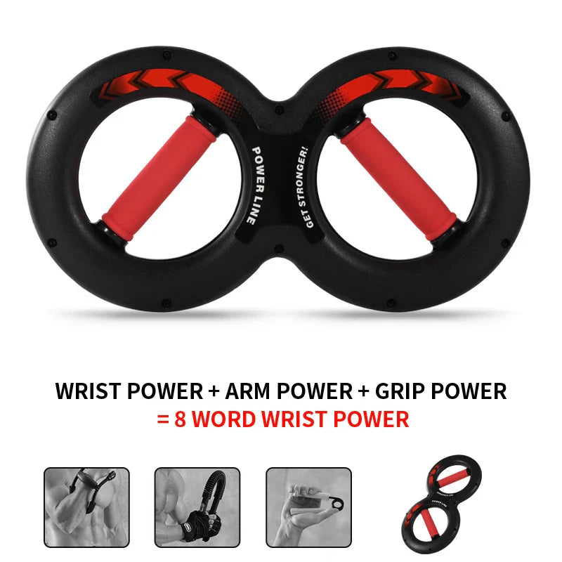 5-30kg 8-Word Chest Expander Power Wrist Device Workout Muscle Fitness Sports Equipment Gym Forearm Strength Force Exerciser