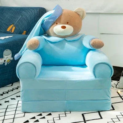 5%Disassembled Washed Kids Sofa Fashion Children Folding Cartoon Cute Baby Mini Sofas Kindergarten Babies Seat Furniture