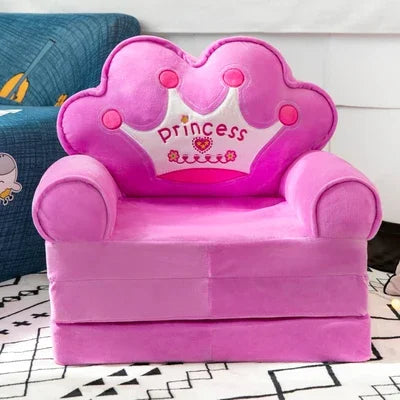 5%Disassembled Washed Kids Sofa Fashion Children Folding Cartoon Cute Baby Mini Sofas Kindergarten Babies Seat Furniture