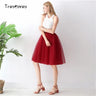 5 Layers 65cm Black Pleated Skirt Sexy Midi Tulle Skirt High Waist Full Lining Adult Tutu Korean Style Women Jupe Femme Faldas