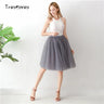 5 Layers 65cm Black Pleated Skirt Sexy Midi Tulle Skirt High Waist Full Lining Adult Tutu Korean Style Women Jupe Femme Faldas