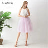 5 Layers 65cm Black Pleated Skirt Sexy Midi Tulle Skirt High Waist Full Lining Adult Tutu Korean Style Women Jupe Femme Faldas