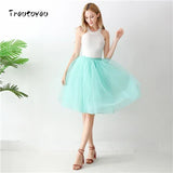 5 Layers 65cm Black Pleated Skirt Sexy Midi Tulle Skirt High Waist Full Lining Adult Tutu Korean Style Women Jupe Femme Faldas