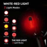 5 Modes Light Bicycle Rear Light Waterproof Bike Light COB USB Rechargeable Mtb Bike Taillights For Cycling Safety