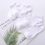 5 Pairs Baby Socks Boys Girls Black White Gray Socks Cotton Soft Newborn Babies Loose Comfortable Sock Kids School Sport Clothes