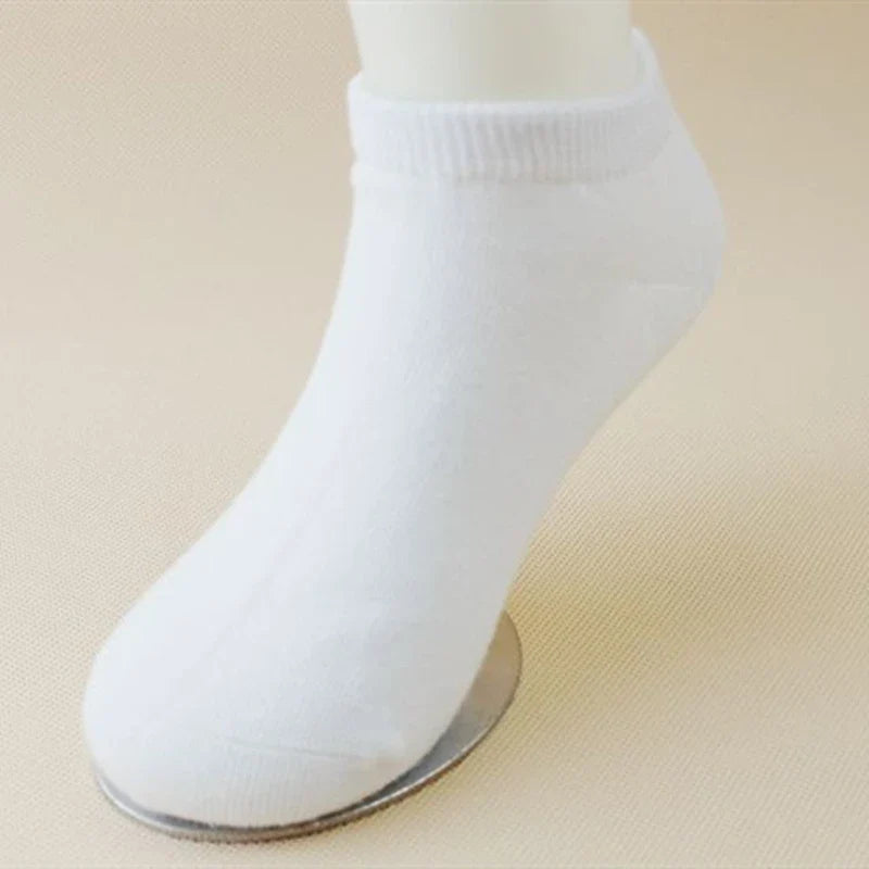 5 Pairs Children Low Cut Socks Boys Girls White Ankle Socks Soft Newborn Baby Comfortable Boat Sock Kids School Sport Clothes