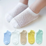 5 Pairs/Lot Baby Socks  For Newborns Infant Cute Cartoons Soft Cotton Socks Summer 0-24 Month Boy Girl Lovely Mesh Kids Gift CN