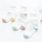 5 Pairs/Lot Baby Socks  For Newborns Infant Cute Cartoons Soft Cotton Socks Summer 0-24 Month Boy Girl Lovely Mesh Kids Gift CN