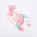 5 Pairs/Lot Baby Socks  For Newborns Infant Cute Cartoons Soft Cotton Socks Summer 0-24 Month Boy Girl Lovely Mesh Kids Gift CN