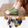 5 Pairs/Lot Children Cotton Socks Boy Girl Baby Autumn Thick Kids Knee-High Striated Socks Soft Cartoon Socks for Winter 1-12T