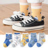 5 Pairs/Lot Children Cotton Socks Boy Girl Baby Autumn Thick Kids Knee-High Striated Socks Soft Cartoon Socks for Winter 1-12T