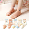 5 Pairs/lot 0-12Y Children Ultrathin Mesh Socks Baby Boys Girls Summer Cute Cotton Breathable Thin Soft Boat Socks Kids Socks