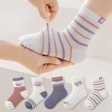 5 Pairs/lot 0-12Y Children Ultrathin Mesh Socks Baby Boys Girls Summer Cute Cotton Breathable Thin Soft Boat Socks Kids Socks