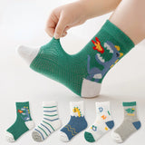 5 Pairs/lot 0-12Y Children Ultrathin Mesh Socks Baby Boys Girls Summer Cute Cotton Breathable Thin Soft Boat Socks Kids Socks