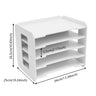 5-Tier Stackable Letter Tray Office Desk Paper Document Organizer Tray Holder File Trays