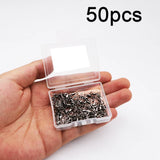 50/100PCS Fishing Connector 3/0#-14# Barrel Swivels Snap Rolling Swivel For Fishhook Link Fishing Lure Tackle Accessories